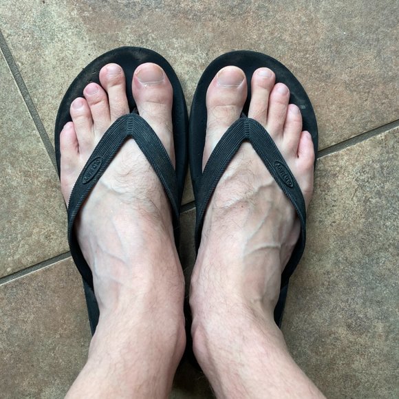 Well Worn Men\'s Flip Flops, Size 12